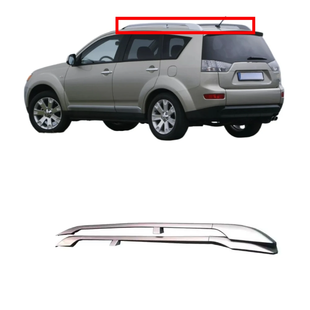 1 Full Kit Silver Roof Rack Luggage Assembly for Outlander CW 7661A095 2007-2012 2 Pieces Roof Support for Airtrek Carriesrs