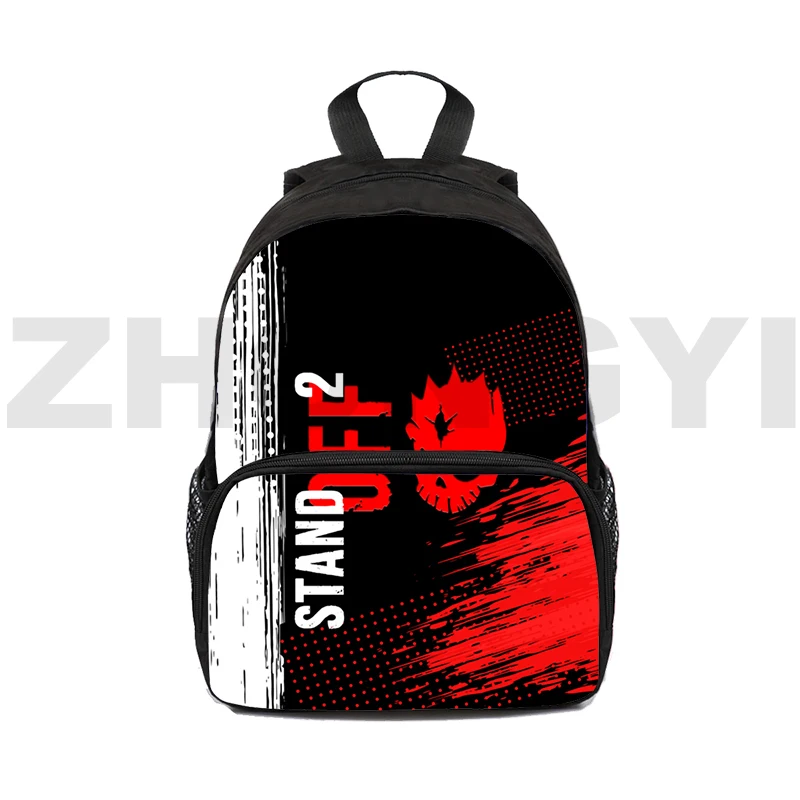 Mode Canvas Standoff 2 Rugzakken 3d Cartoon Print Schoudertas 16 Inch Jongens Meisjes Sport Schooltas Laptop Dagrugtas