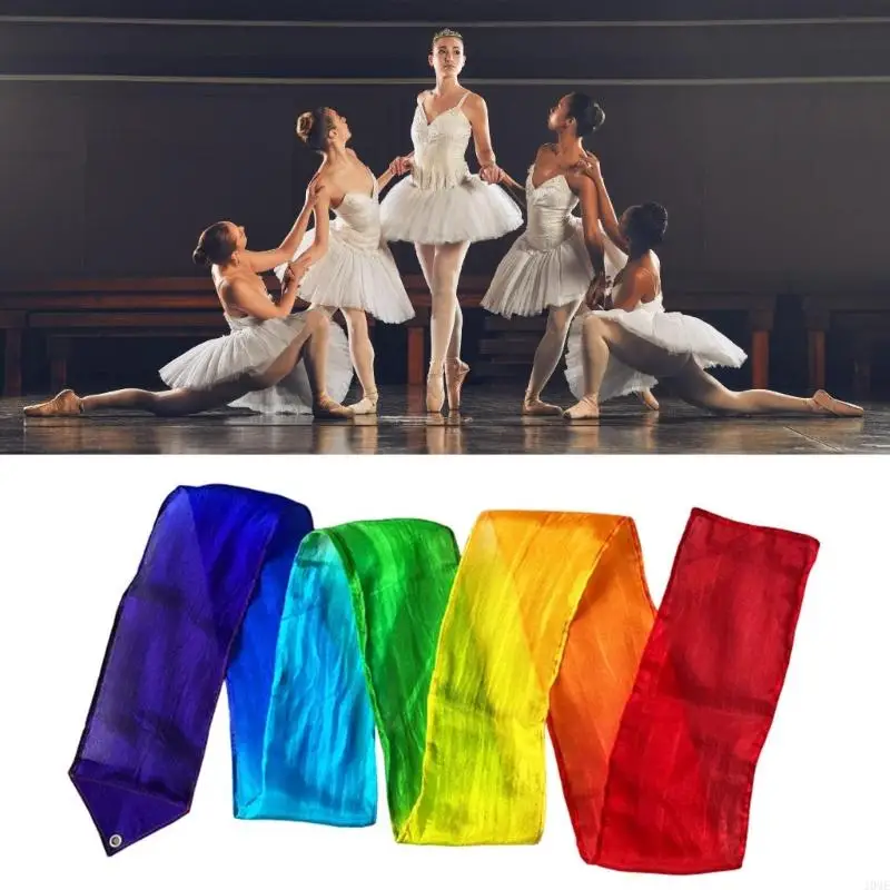 Colorful Gymnastics Ribbon Without Twirling Rod Ribbon Wand for Artistic Dancing JOME