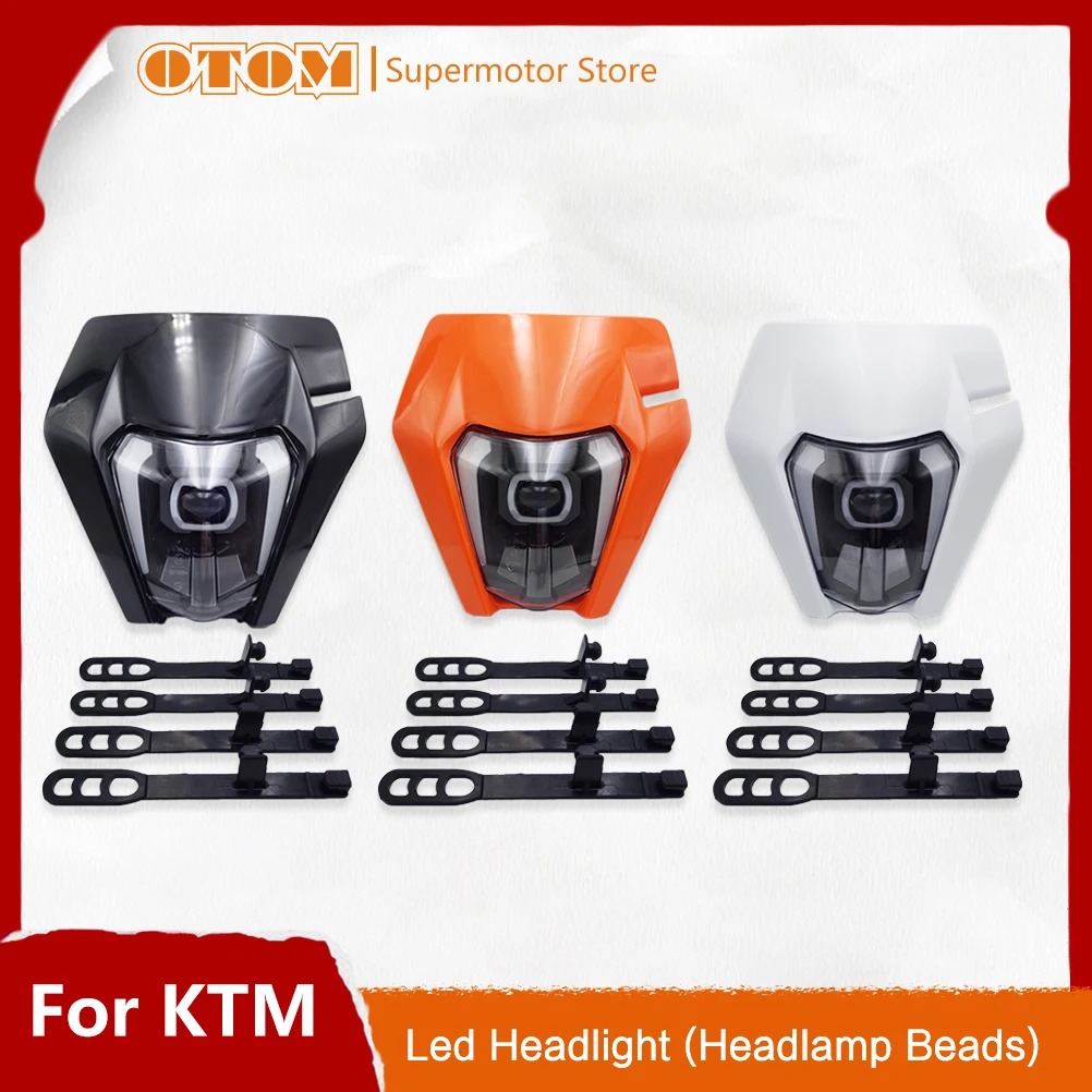 

OTOM Motorcycle Headlight Led Headlight Lamp Beads Light Strips Both Sides Headlamp Head Lamp Light For KTM EXC EXCF XCW 150 250