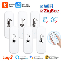 2/10PCS Tuya Smart WiFi Zigbee Temperature Humidity Sensor For Home Indoor Thermometer Hygrometer Works With Alexa Google Home
