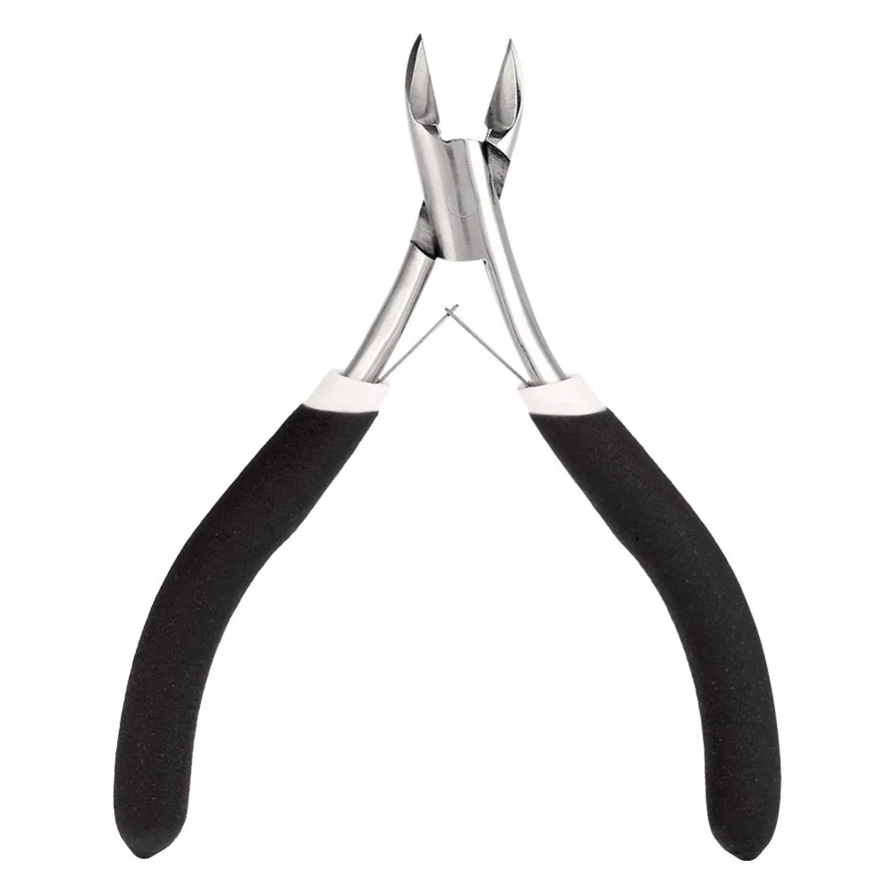 

Stainless Steel Cuticle Nipper Non-Slip Grip Double Spring Nail Clipper Trimmer Portable Nail Care Plier
