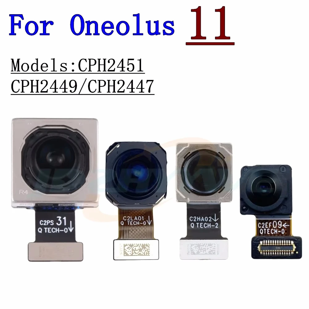 Front Rear Camera Module For Oneplus 11 CPH2451 CPH2449 CPH2447 PHB110 Frontal Selfie Wide Back Facing Main Camera Flex Cable