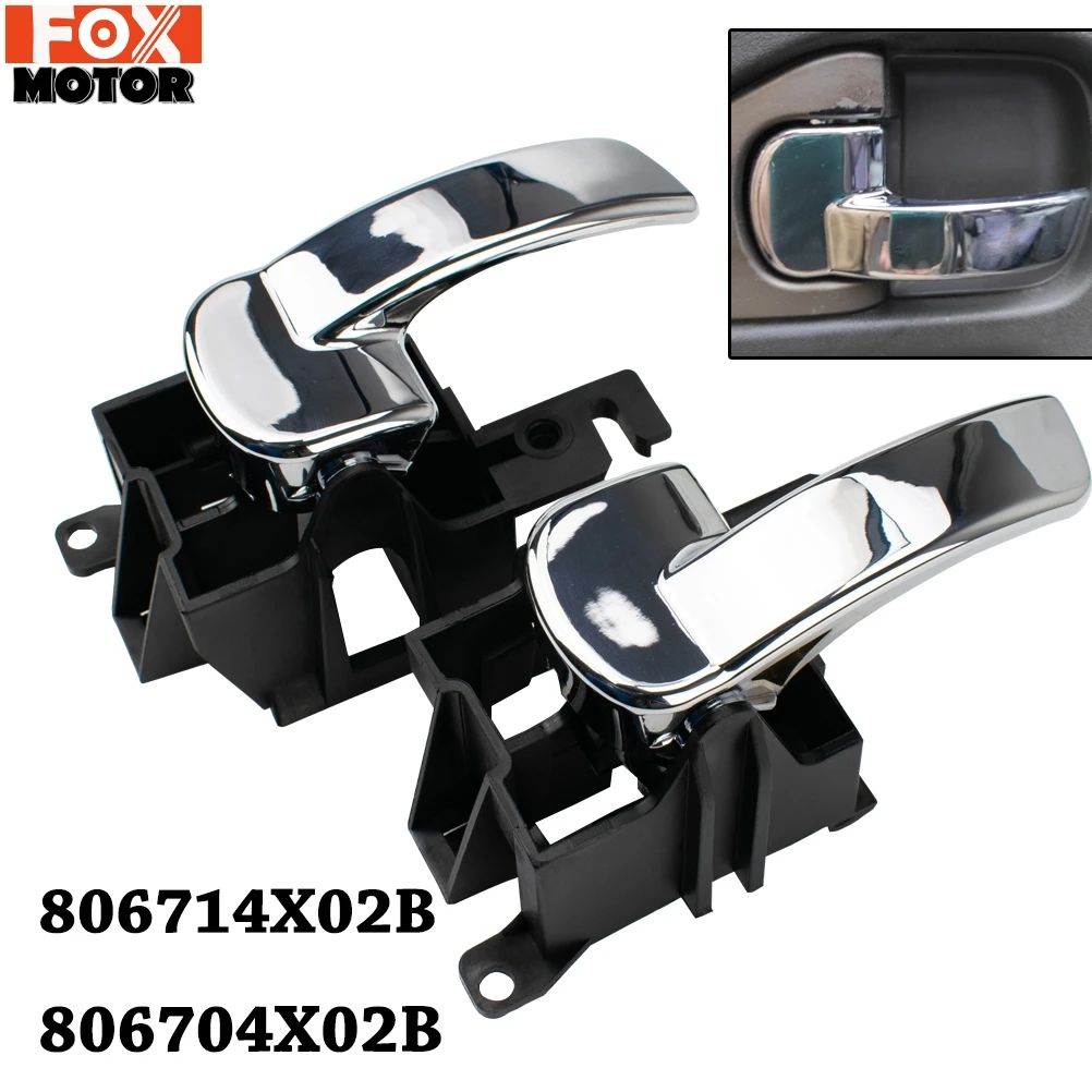 Inner Door Handle Left Right Front Rear For Nissan Navara D40 Pathfinder 2004-2014 80671-4X02B 806714X02B 80670-4X02B 806704X02B