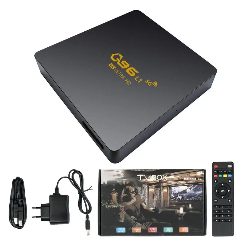 

Smart TV Box Q96 L1 TV Box 4K Network TV Set Top 8GB Quad Core Wifi Network Media Player Video Game Smart TV Box For