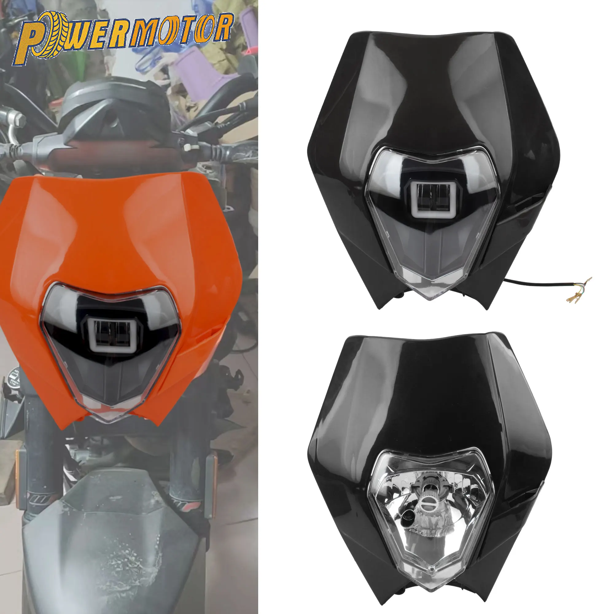 

For KTM EXC SX XC XCW 125 to 530 Motorcycle DirtBike LED Headlight Assembly Enduro Motocross Supermoto Headlamp Modified Parts