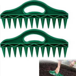 2pcs Seeding hole puncher Soil quick hole punching Gardening seed spacing tool Vegetable plant sowing and cutting