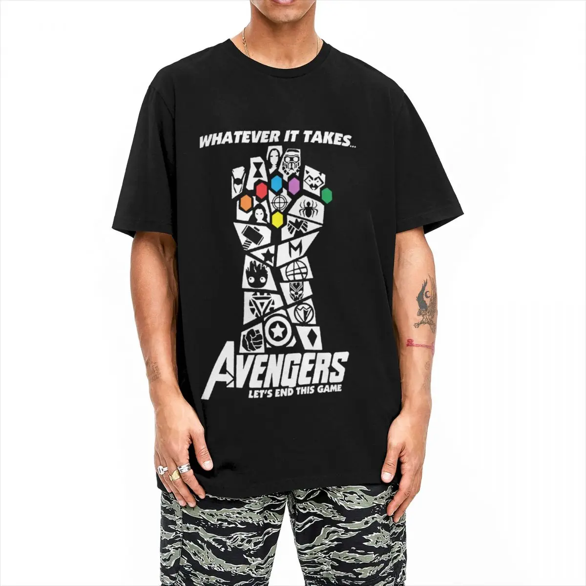 Avengers 4 Endgame War End Game Thanos Men Women T Shirt Casual Tee Shirt Short Sleeve O Neck T-Shirt Cotton Big Size Clothing