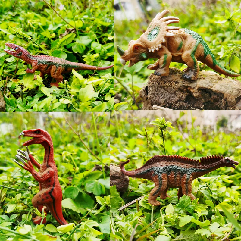 Dinosaurusspeelgoedsets, realistische Dino-figuren speelset voor jongens en meisjes, grote activiteitenspeelkleed, boomfiguren, geweldige cadeaus voor kinderen