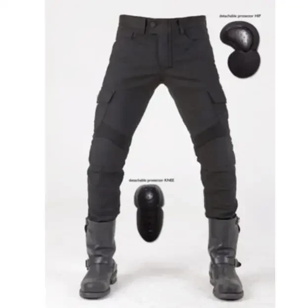 Komine Casual Motorcycle Rider Jeans, Cross-Country Motorcycle Pants,Zipper Design With Hip And Knee Protection YJC