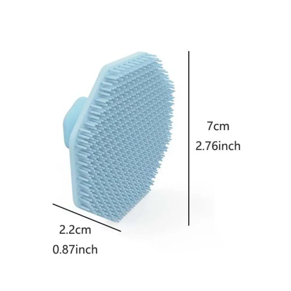 Brosse de nettoyage du visage en Silicone géométrique hexagonale, ventouse de ceinture, exfoliant, soins de la peau, gommage, nettoyage en profondeur du visage