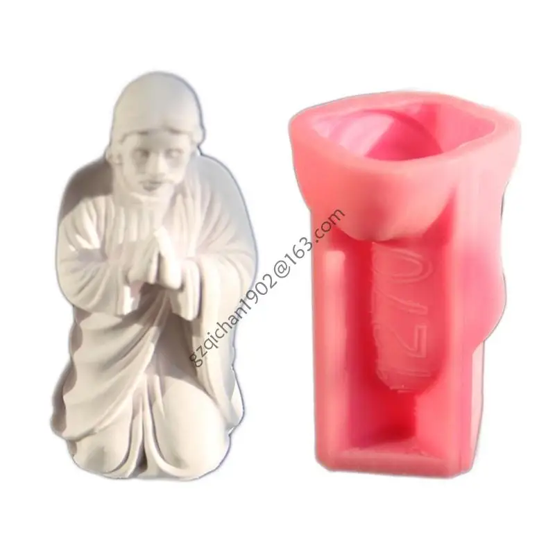 X7AB علبة القلب قالب من السيليكون طبق الورد قالب من السيليكون لصنع راتنجات الايبوكسي حامل المسبحة علبة مجوهرات منظم الغرور