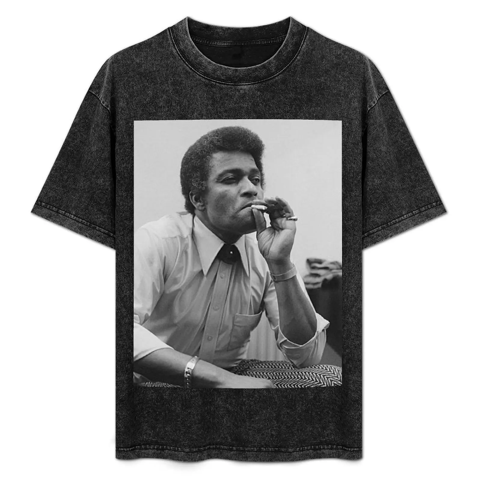 

Charley Pride handsome T-Shirt cotton man t-shirts basketball graphic tees Luxury man rapper graphic tees Men's t-shirt