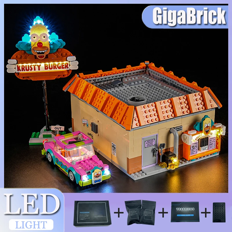 

Комплект светодиодных фонарей «сделай сам» для LEGO 10352 Krusty Burger (только светодиодный светильник, без модели блоков)