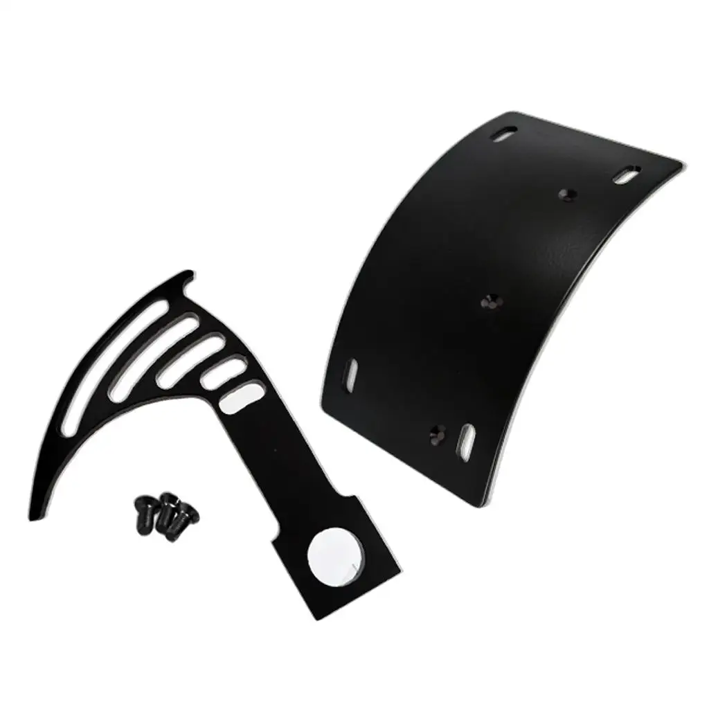 Universal Motorcycle Side Mounting Tail Light Bracket Black