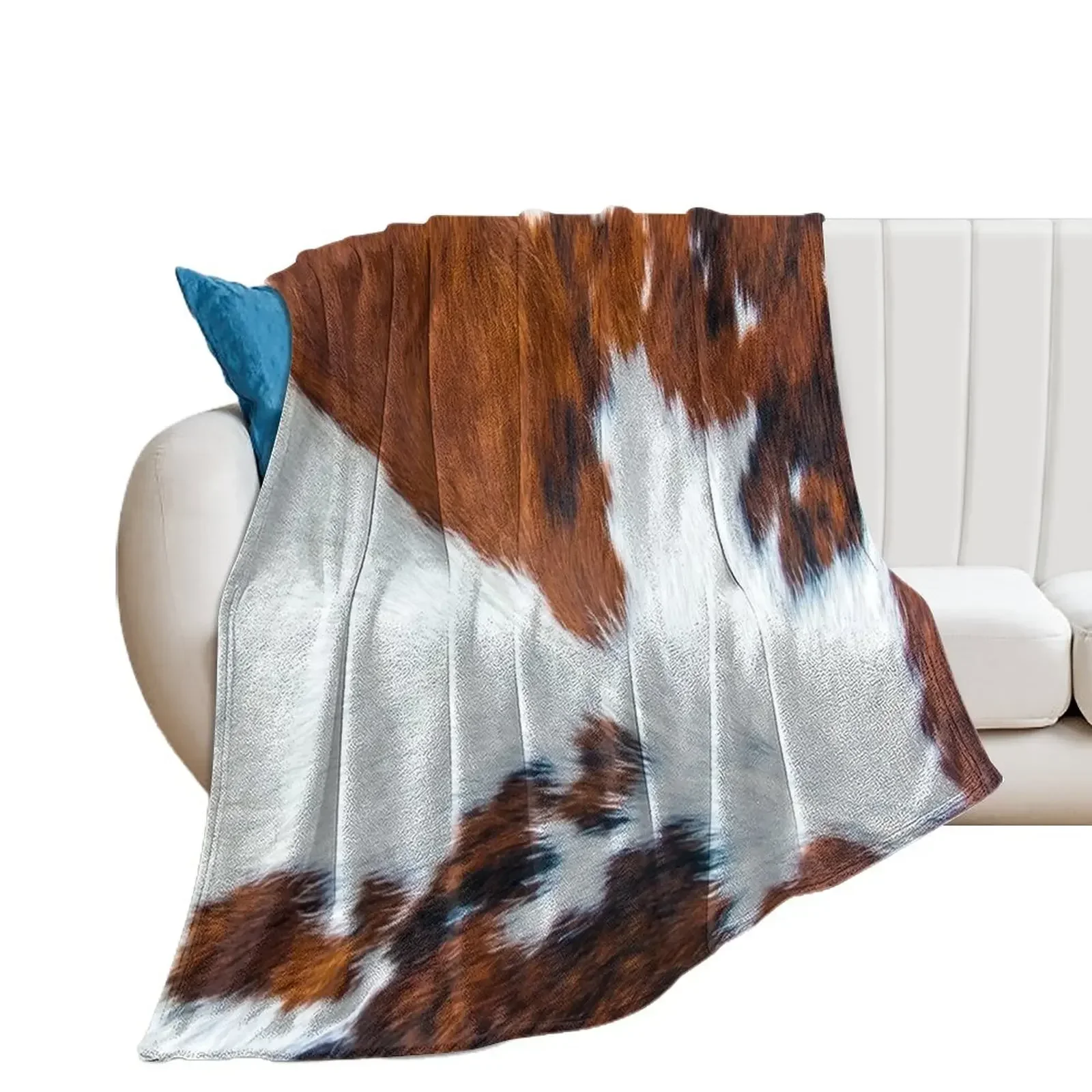 

Modern cowhide style animal print Throw Blanket Fashion Sofas christmas decoration Hairys heavy to sleep Blankets