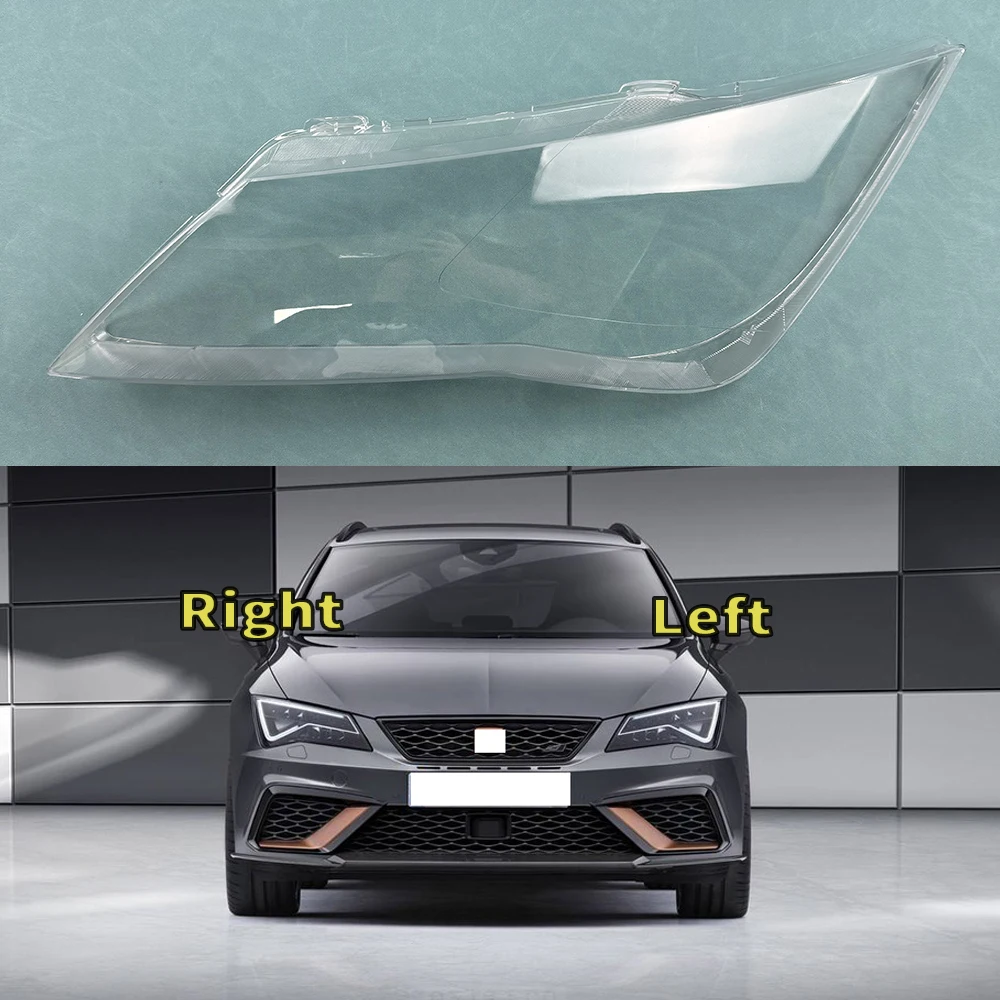 

For Seat Leon 2013-2018 Transparent Lampshade Front Headlight Shell Headlamp Cover Lens Plexiglass Auto Replacement Parts