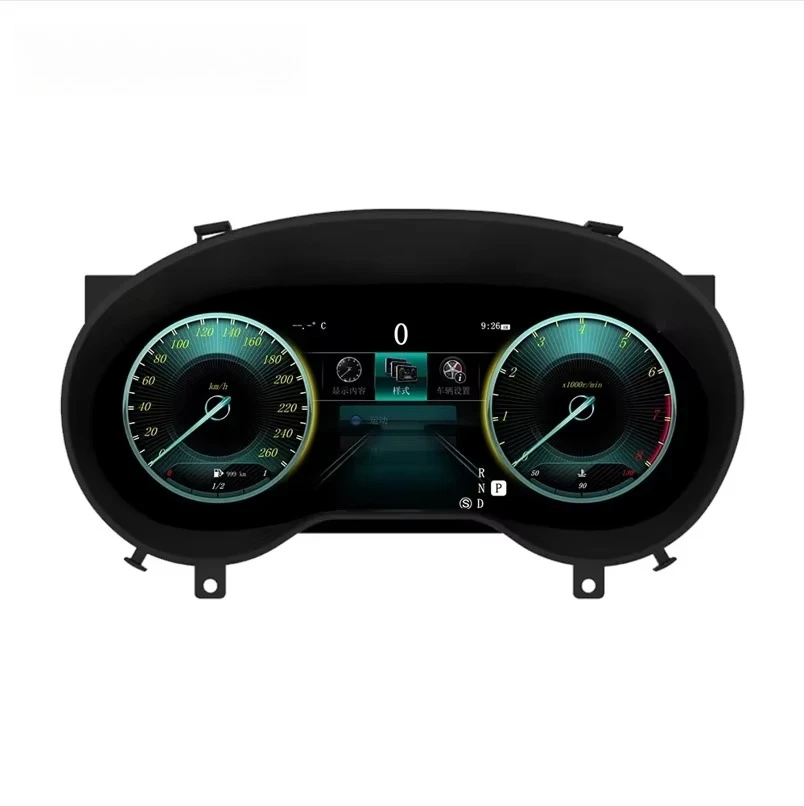

LCD instrument panel digital cluster automotive instrument virtual cockpit speedometer panel