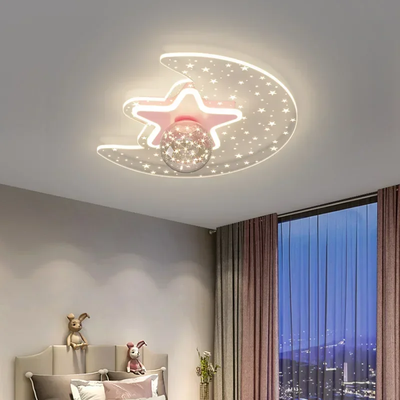

Children Room Modern LED Ceiling Light Kids Room Ceiling Star Room Lamp For Bedroom Cute Girls Boys Baby Home Decortion Lighting