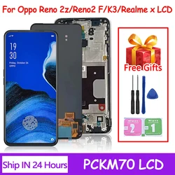 OLED Quality For OPPO Reno2 Z / Reno2 F / K3 / Realme X LCD With Touch Screen Digitizer Assembly Reno 2F / Reno 2Z Replacement
