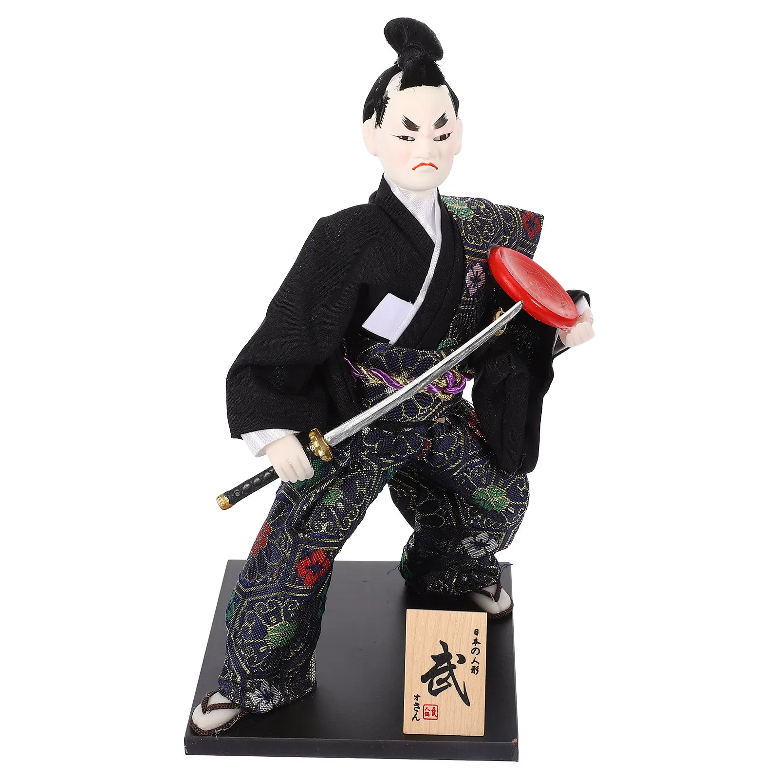 

Традиционная японская фигурка самурая: элегантное настольное украшение для дома, декор в японском стиле, изделия ручной работы, украшение в стиле самурая.