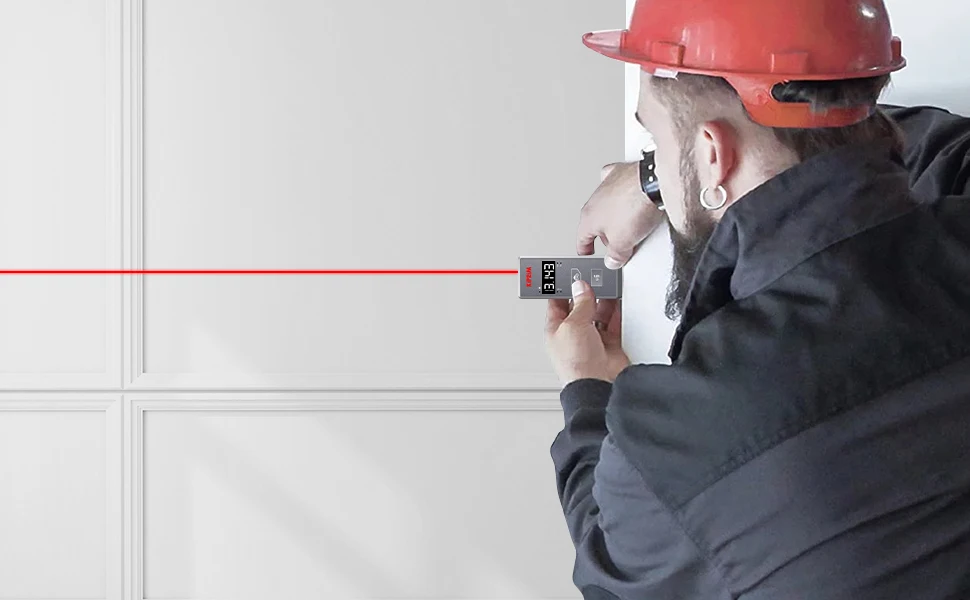 Kiprim Laser-Entfernungsmesser 70 m umschaltbar M/FT Mini-Laser-Messgerät, professionelles Messwerkzeug, Laser-Maßband – Detail 8