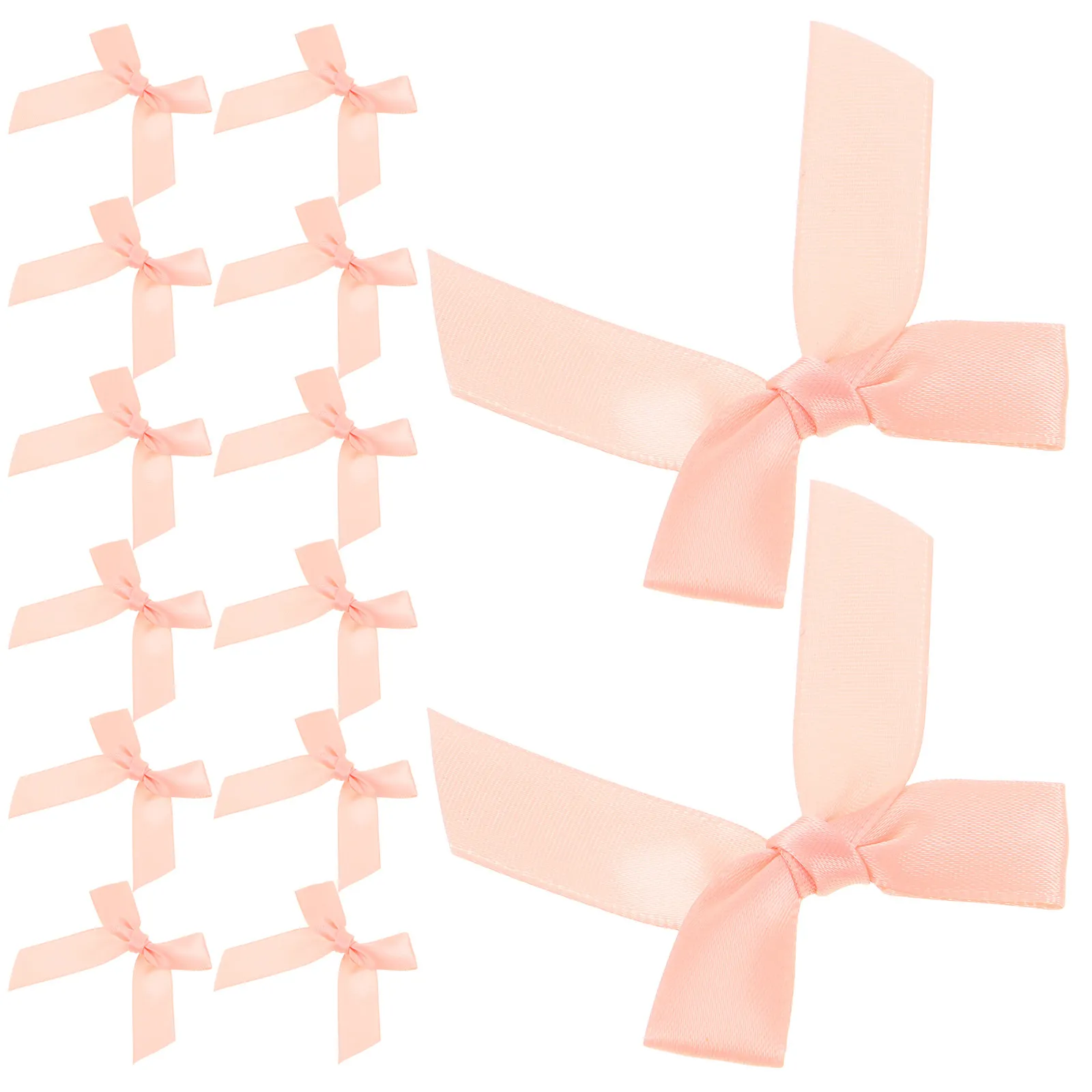 150pcs Pink Mini Ribbon Bows for Gift Box, Wedding, Baby Shower, Cake Wrap & Party Packaging Decor