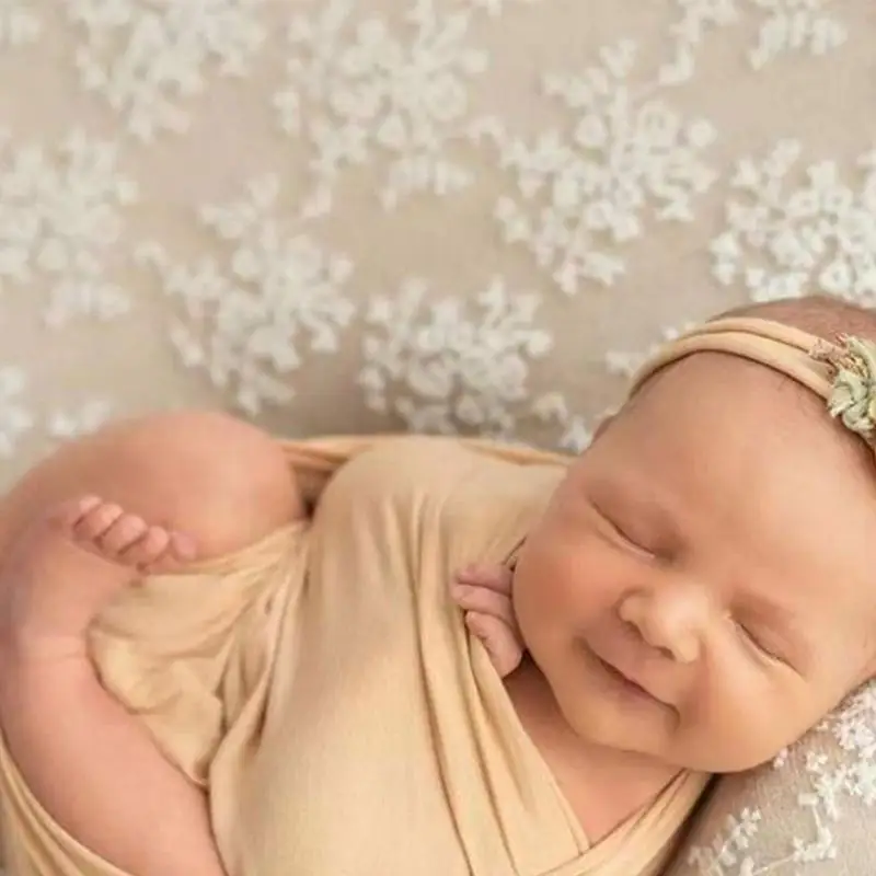 

Q22D Baby Photo Оболочное одеяло DIY Photo кружев