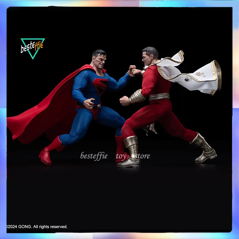 

GONG anime figure 1/12 movable superman shazam action figure pvc statue figures model collection child birthday christmas gift