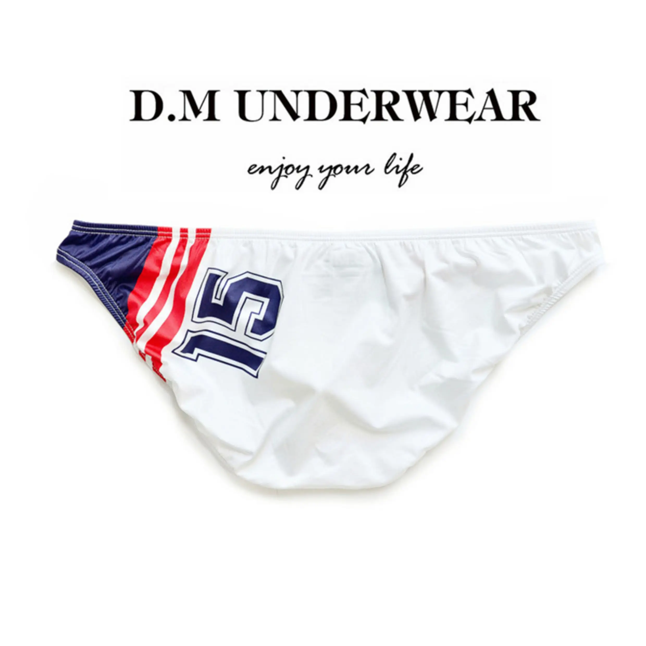Ropa Interior Masculina Sexy con Estampado de Letras, Cintura Baja, Ultrafina, Transpirable, de Secado Rápido, Tipo Bikini, C...