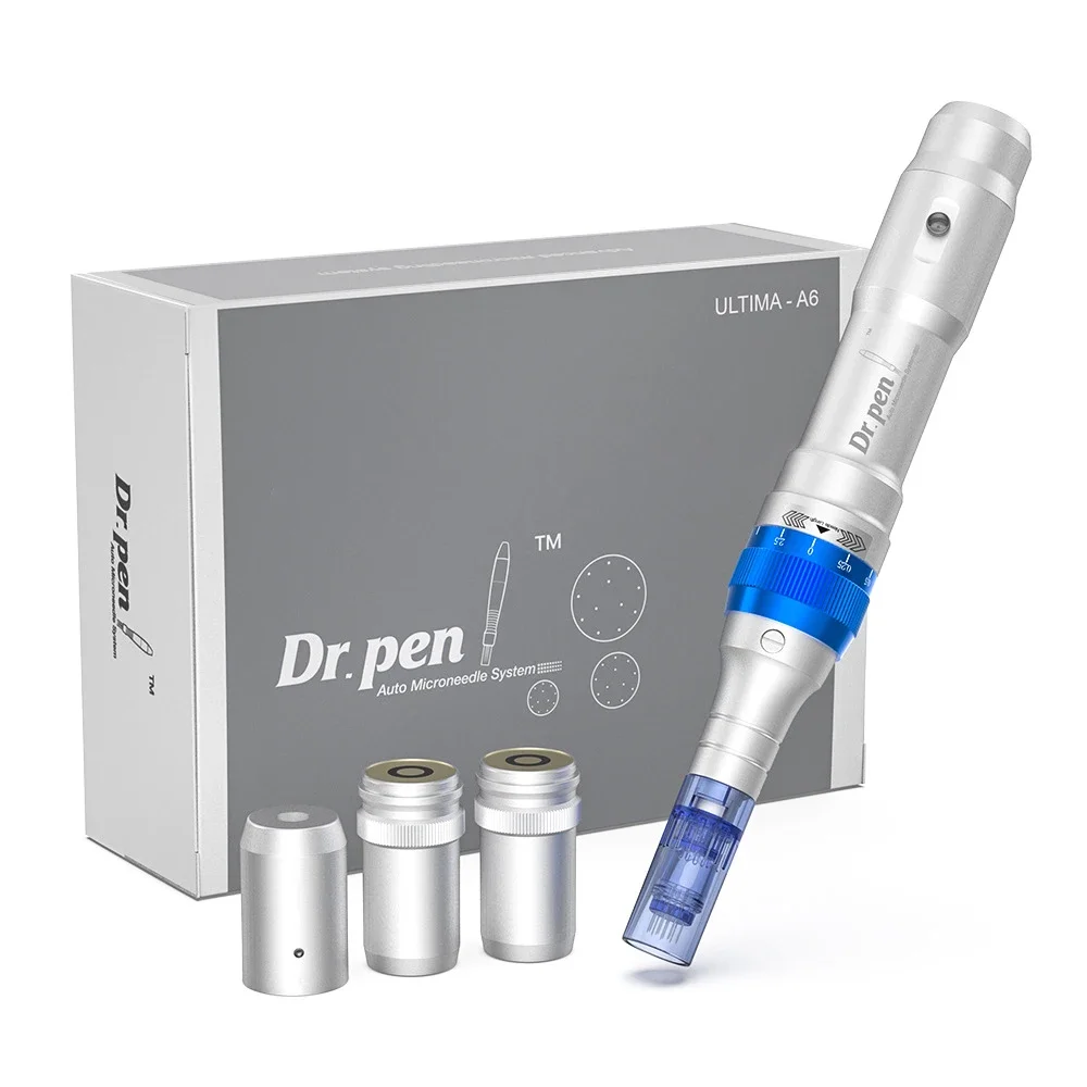 Ultima Dr Pen A6 Professional Microneedling Derma Pen Kit di strumenti per la cura della pelle elettrica Wireless con 2 aghi per cartucce a 12 Pin