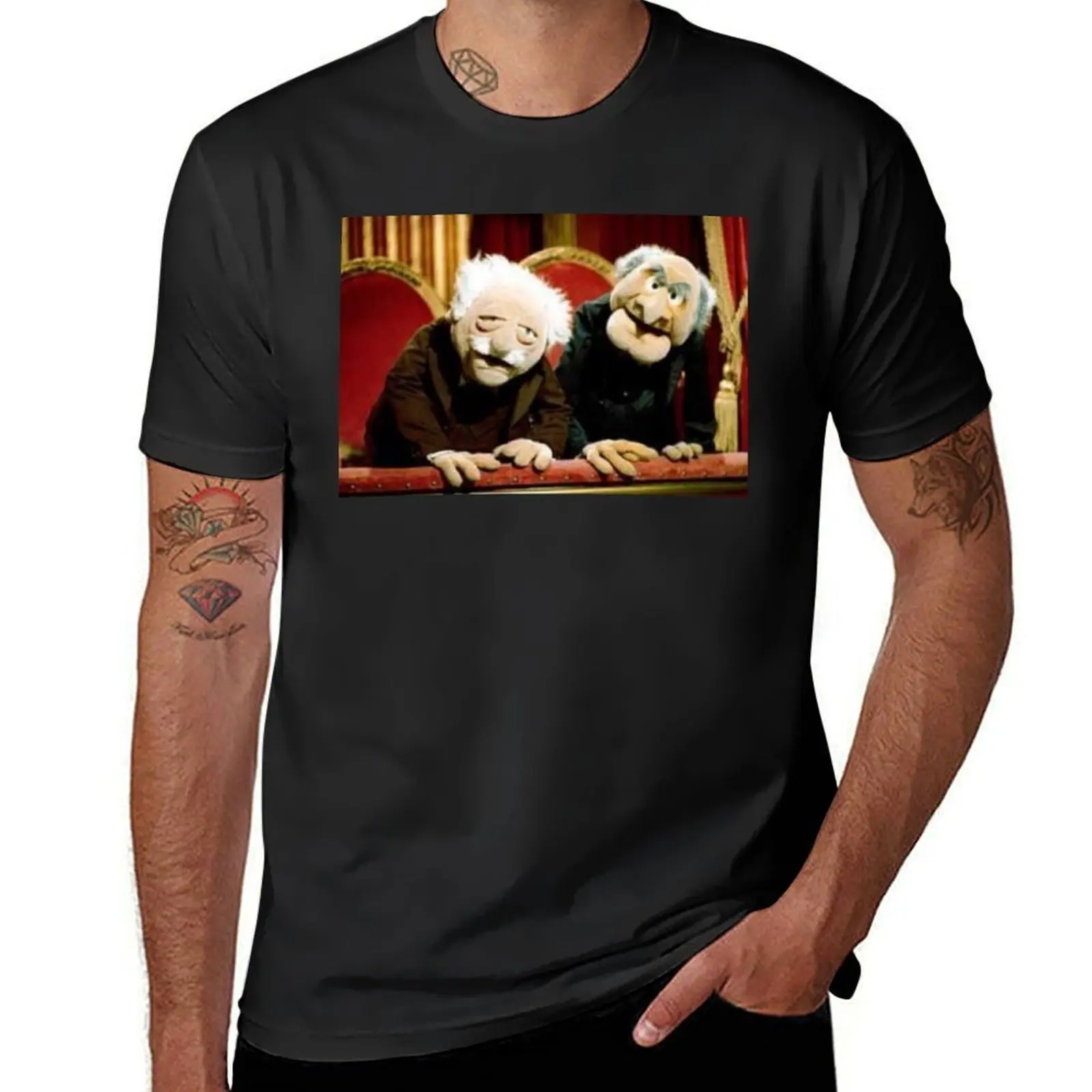 

Statler and Waldorf vintage T-Shirt customizeds vintage clothes quick-drying summer clothes t shirts for men graphic