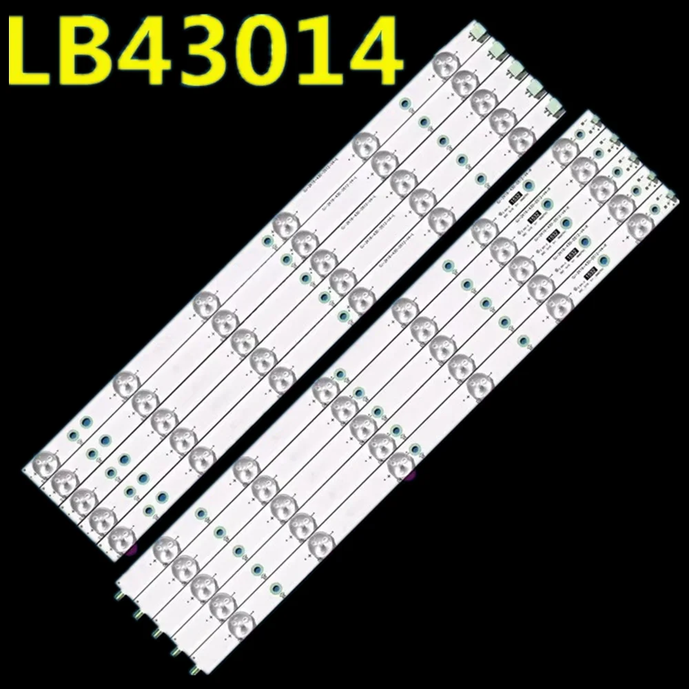 LED Strip for  43PUS7202 43PUS6551 43PUS6401 43PUS6501 43PUS6101 43PUS6201 43PFT4439 43PFH4319 GJ-2K16-430-D512-V4 LB43014 V0_00