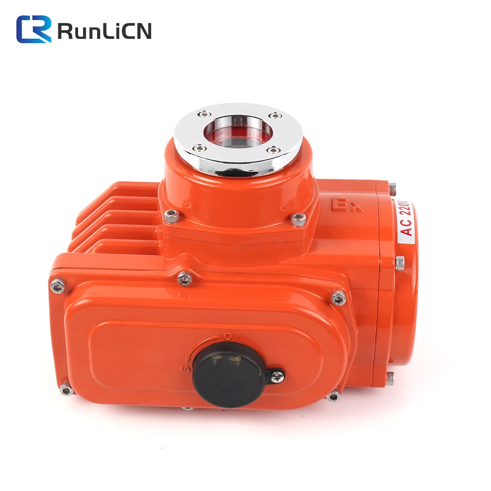 Electrically mounted controller head for electric wafer type butterfly valve Electric valve of actuator