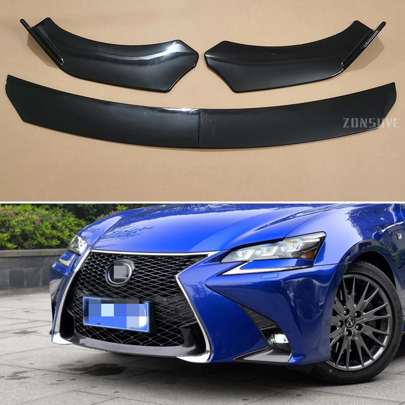 Use For Lexus GS 2010--2024 Year Front Bumper Lip Splitter Spoiler Body Kit Accessories