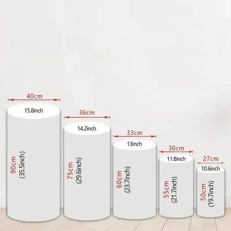 Mehofond 맞춤형 실린더 커버 배경 서커스 아이스크림 디저트 생일 베이비 샤워 플린스 받침대 배경 장식 탄성