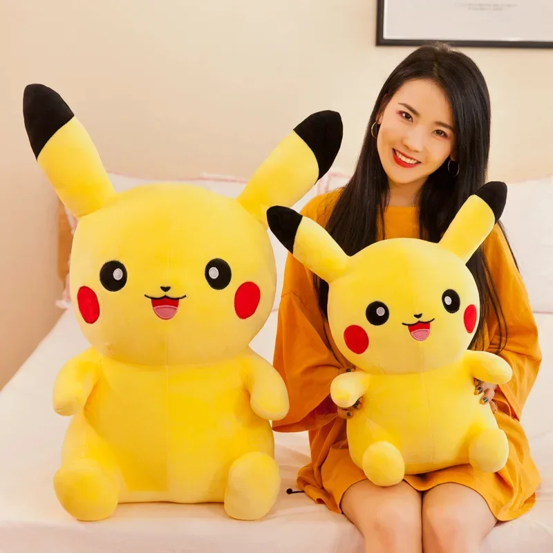 70cm Big Size Pokemon Pikachu Plush Stuffed Toys Japan Movie Pikachu Cartoon Anime Pillow Dolls Christmas Birthday Gifts Kids