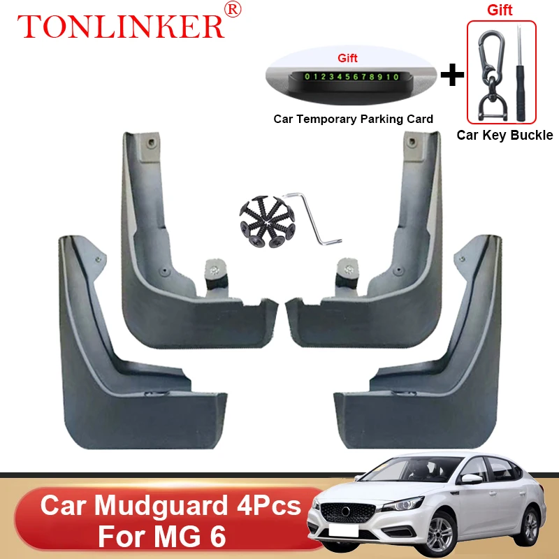 

TONLINKER Car Mudguard For MG 6 MG6 2017 2018-2021 2022 2023 Mudguards Splash Guards Front Rear Fender Mudflaps Accessories