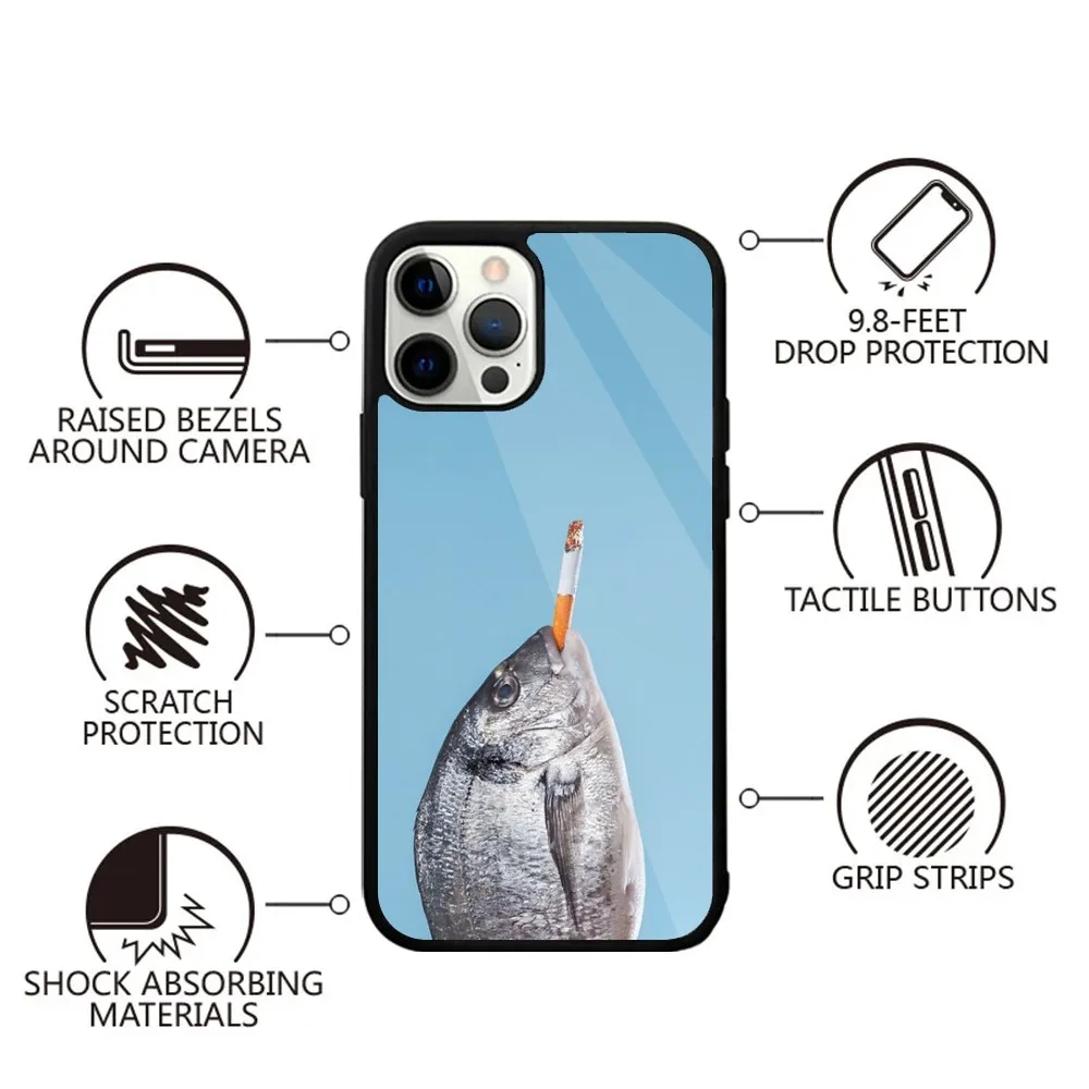 Sardines Art  Phone Case For iPhone 15,14,13,12,11,Plus,Pro,Max Mini Magsafe Magnetic Wireless Charging