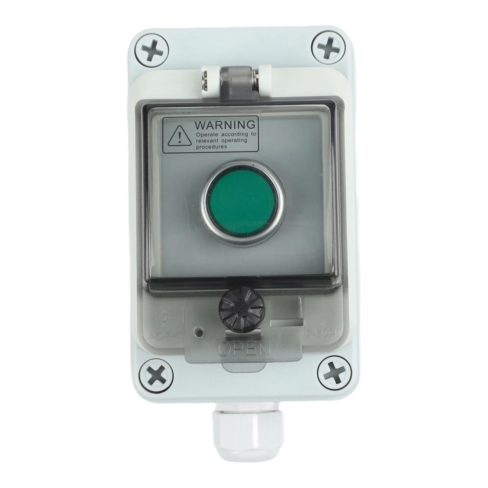 Outdoor Waterproof Button Control Box Self Resetting Switch Stop Junction Box For Electrical Alternative Energy Systems