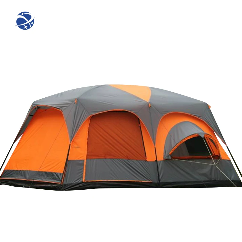 YYHC 8-12 people large multi-person polyester material rainproof double layer glamping camping outdoor tents