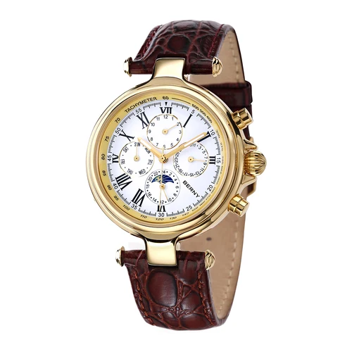 Reloj Automático BERNY Retro para hombre, reloj de pulsera mecánico de lujo con fase solar y luna, gaviota luminosa ST1652, reloj clásico para hombre