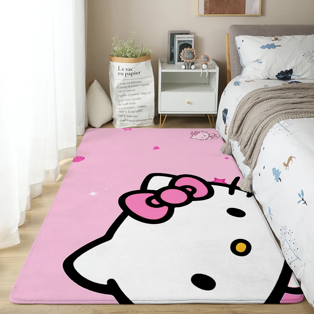 

H-hellos-k-kittys Floor Mat For Living Room Sofa Floor Cushions Modern Soft Fluffy Home Rug For Children's Bedroom Play Carpet