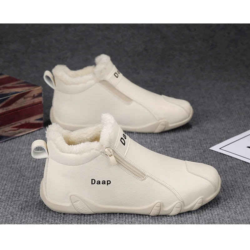 أحذية ثلج معزولة لعام 2025 للرجال، مبطنة بالفرو الصناعي ومضادة للانزلاق، مثالية لعيد المحاربين القدامى والتزلج أو التزلج على الجليد