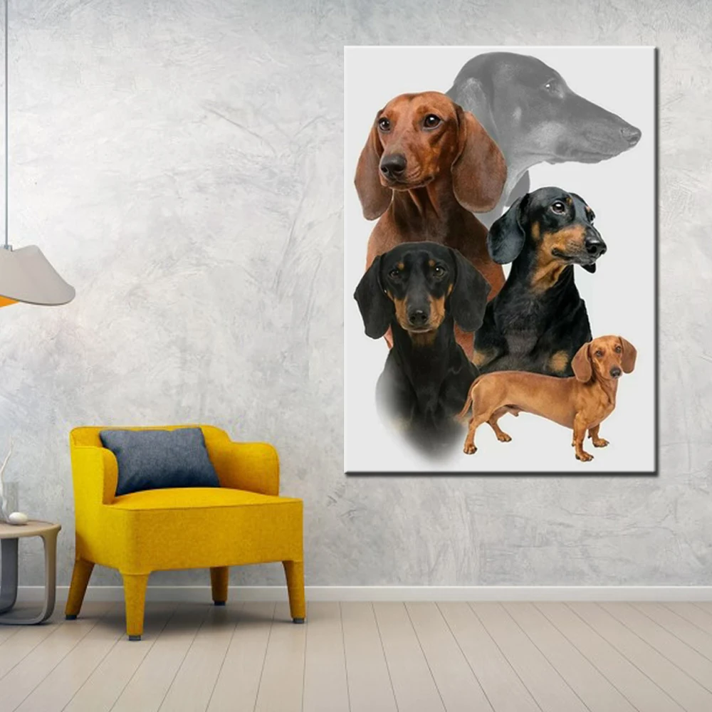 diy embroidery diamonds round Dachshund breed diamond painting 5d cross stitch full square drill diamond mosaic kit home decor