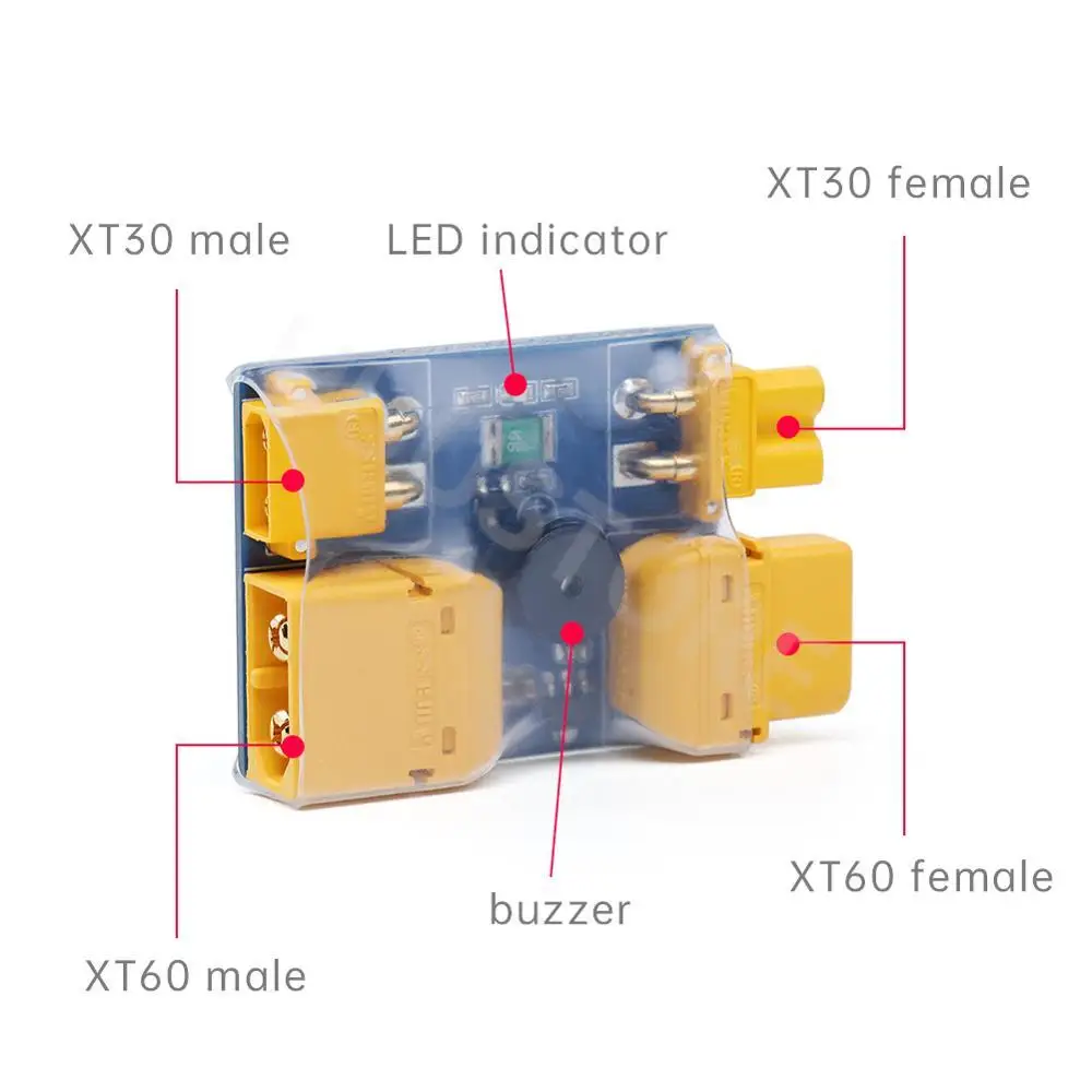 IFlight XT30 / XT60 Smart Smoke Stopper Fuse Test Safety Plug Short-circuit Protection Plug for FPV Racing Drone RC Model image 3