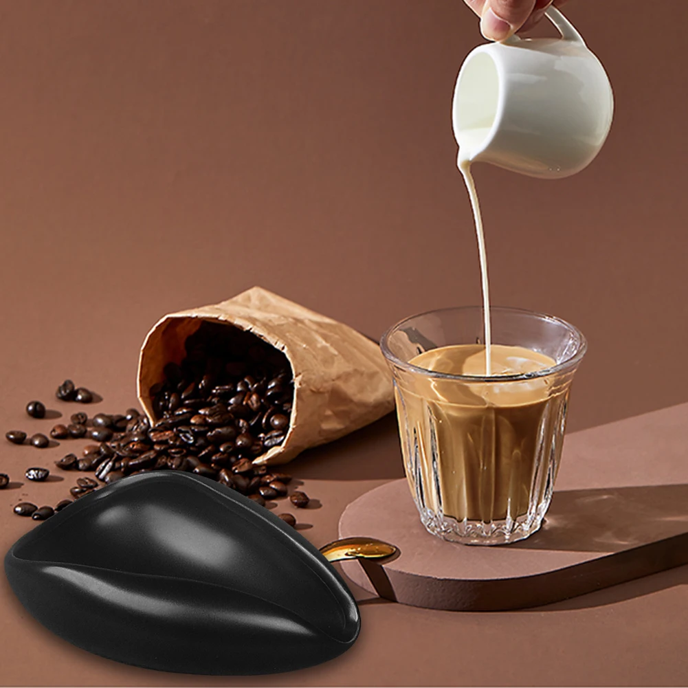 Chicchi di caffè vassoi dosatori chicchi di caffè pala ceramica bianca pura cucchiaini da tè accessori da cucina utensili da caffè per la casa gadget