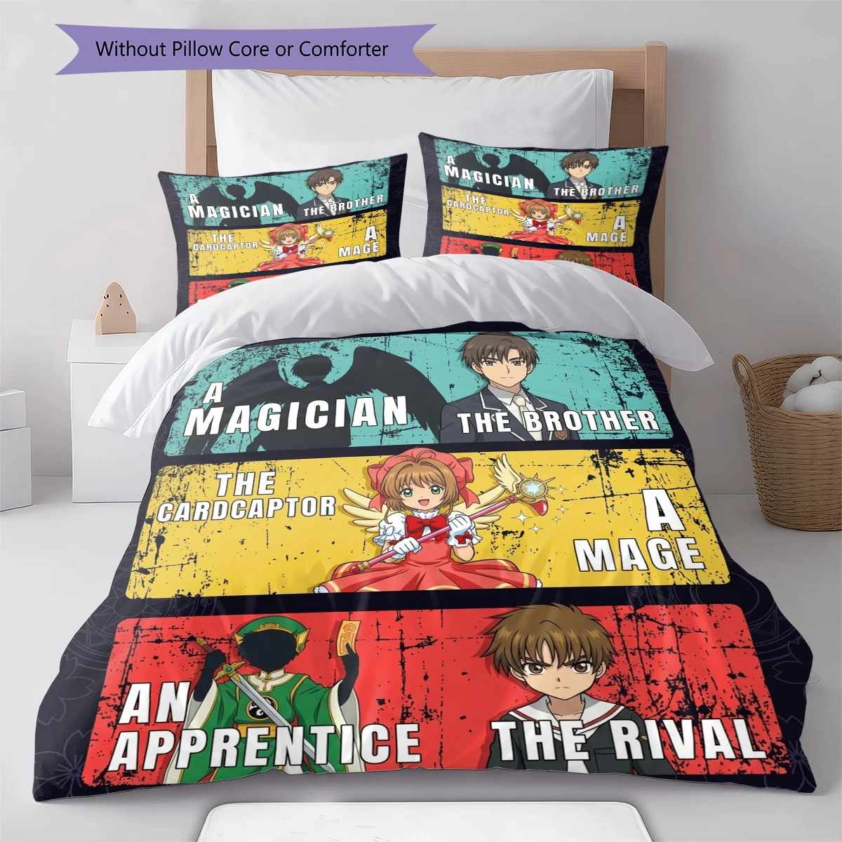Cardcaptor Sakura Comfortable Duvet Cover - Soft, Kids Bedding Set Gift,Size  Different Sizes -HE70