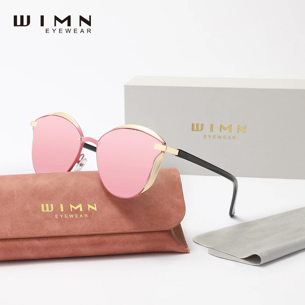 نظارات شمسية عصرية من سبيكة WIMN على شكل عيون القطة مستقطبة للحماية من الأشعة فوق البنفسجية 400 للسيدات نظارات عصرية للسفر
