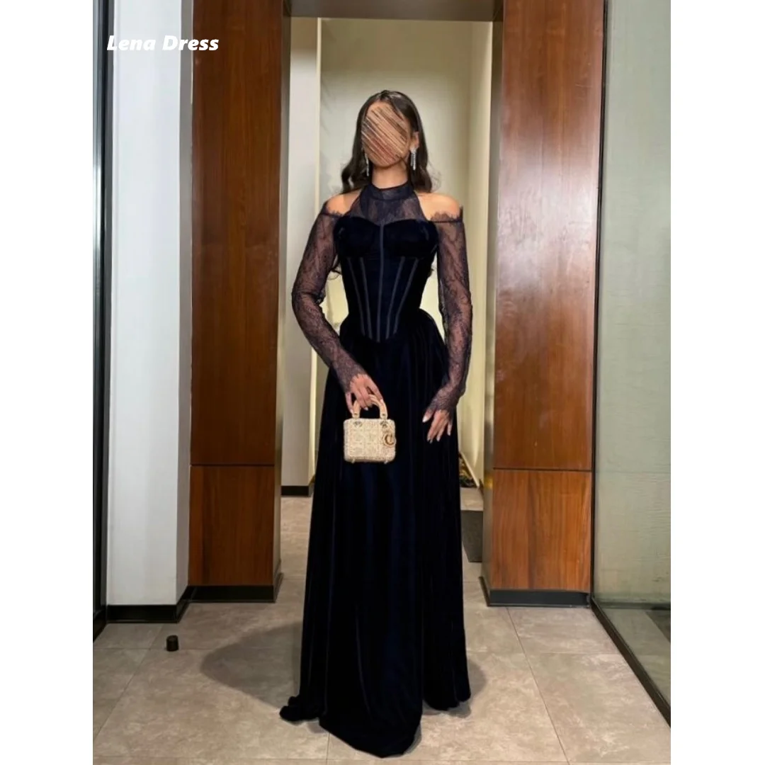 

Round Neck Dresses 2026 Luxury Evening Gowns Luxury Dress Long Sleeves Elegant Party Dresses for Special Occasions Customized